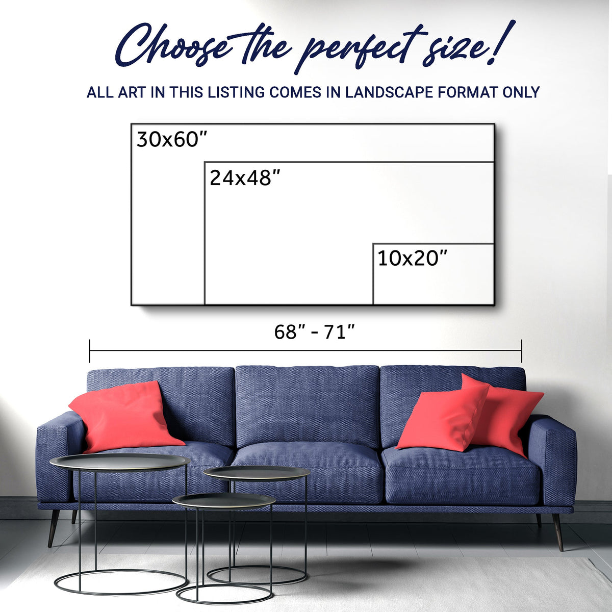 Warm Geometric Abstract Canvas Wall Art