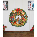 Nativity Christmas Wooden Door Hanger