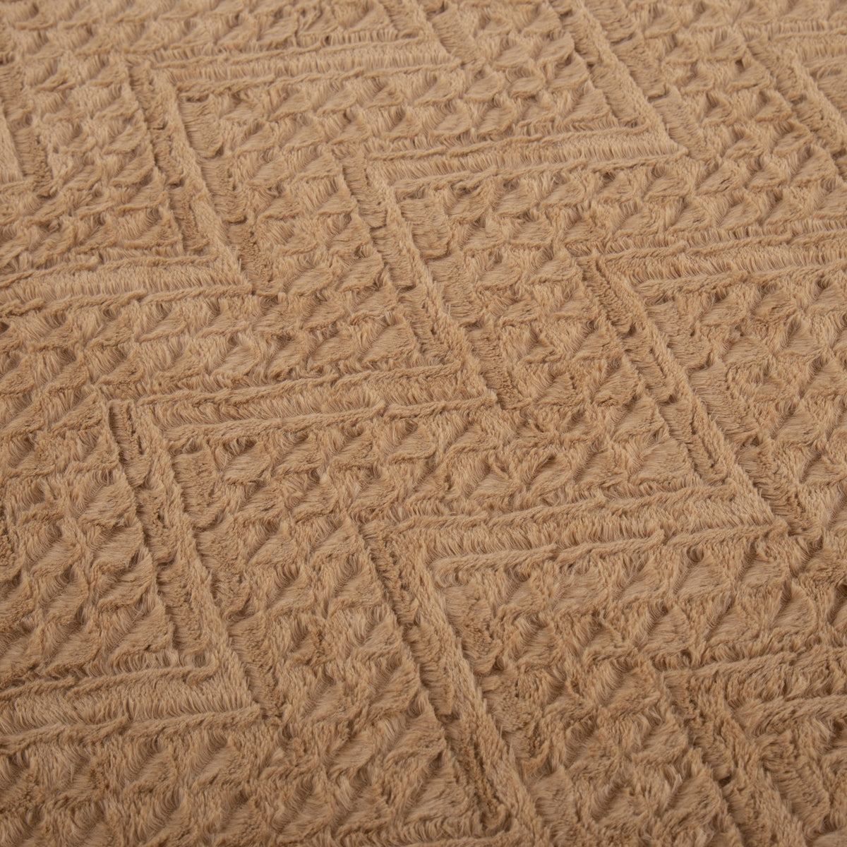 Caramel Chevron Faux Fur & Sherpa Throw Blanket