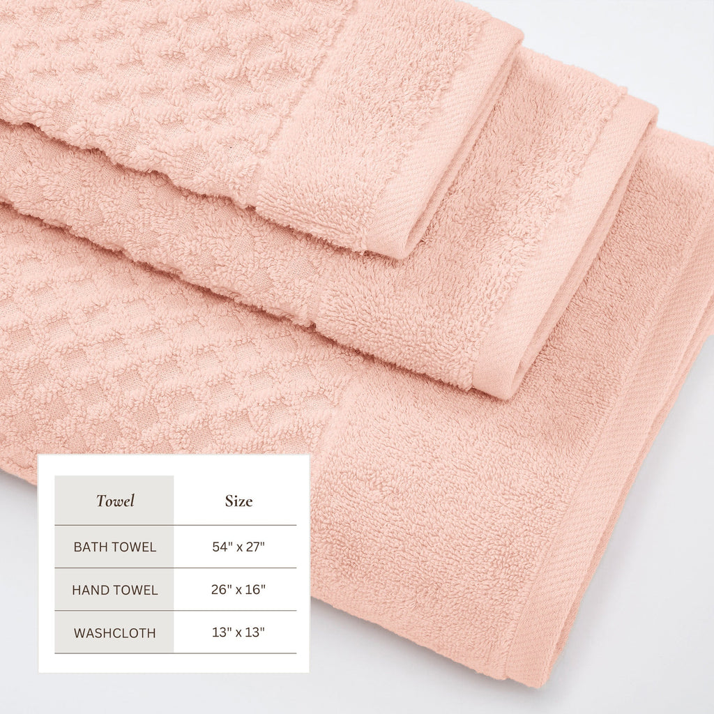 Grayson Cotton Diamond Bath Towel Collection