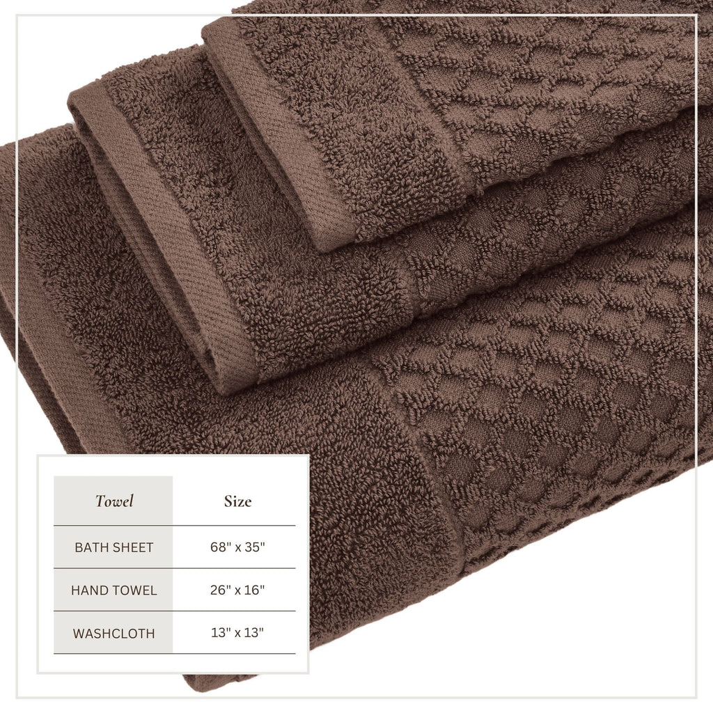Grayson Cotton Diamond Bath Towel Collection