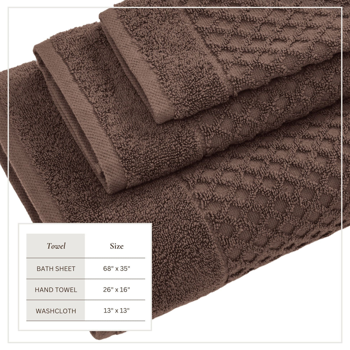 Grayson Cotton Diamond Bath Towel Collection