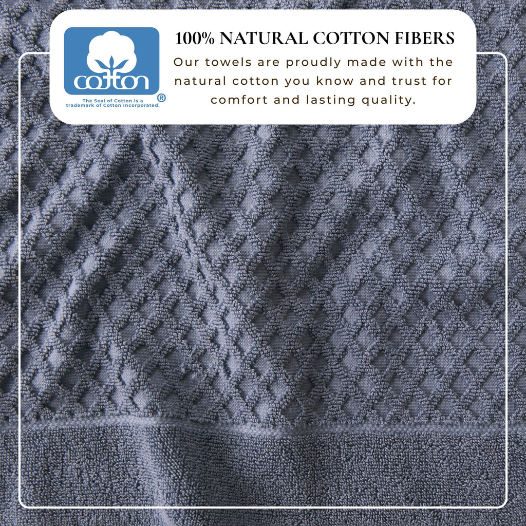 Grayson Cotton Diamond Bath Towel Collection