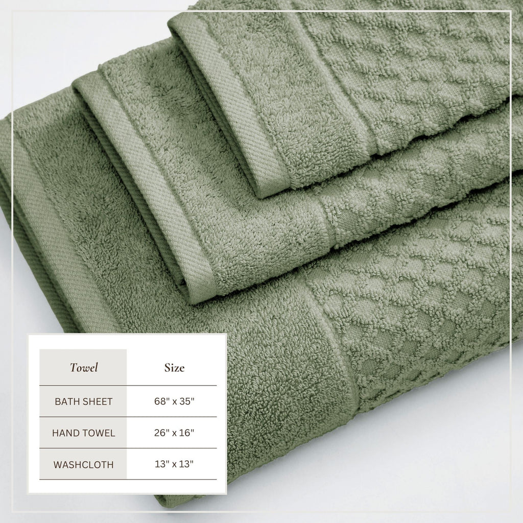 Grayson Cotton Diamond Bath Towel Collection