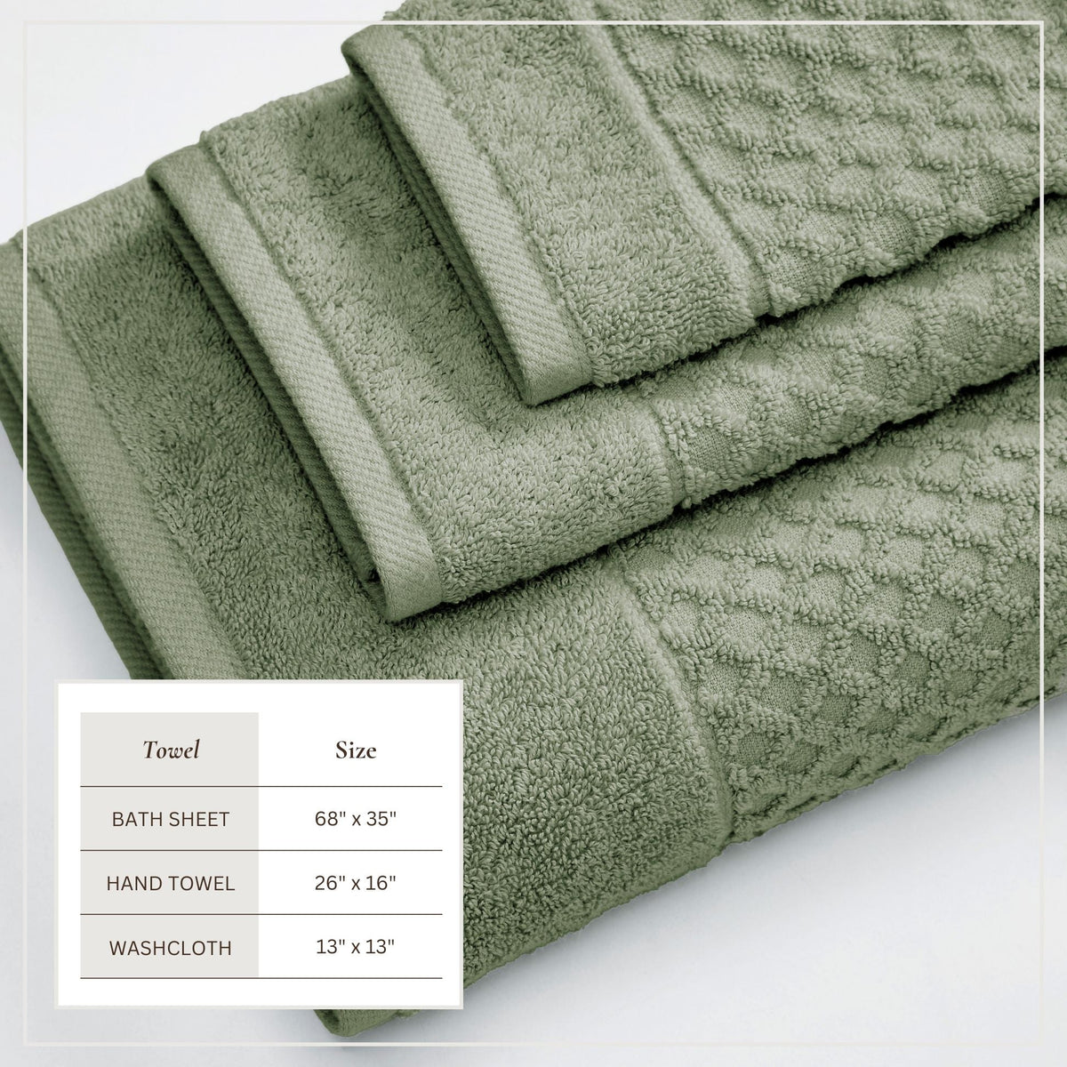 Grayson Cotton Diamond Bath Towel Collection