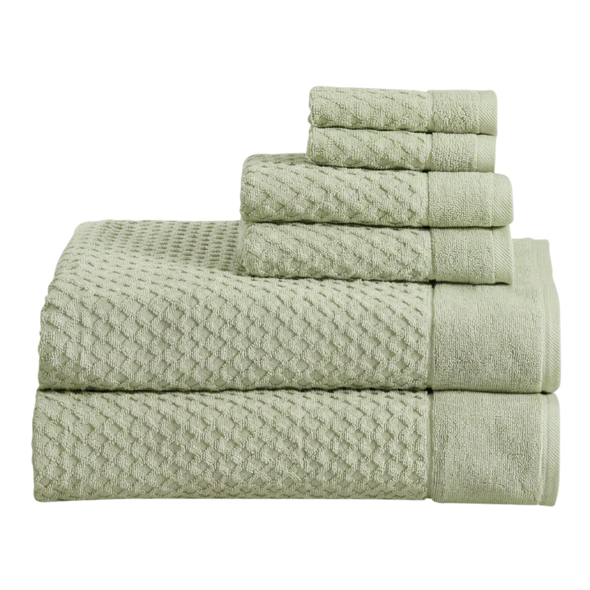 Grayson Cotton Diamond Bath Towel Collection