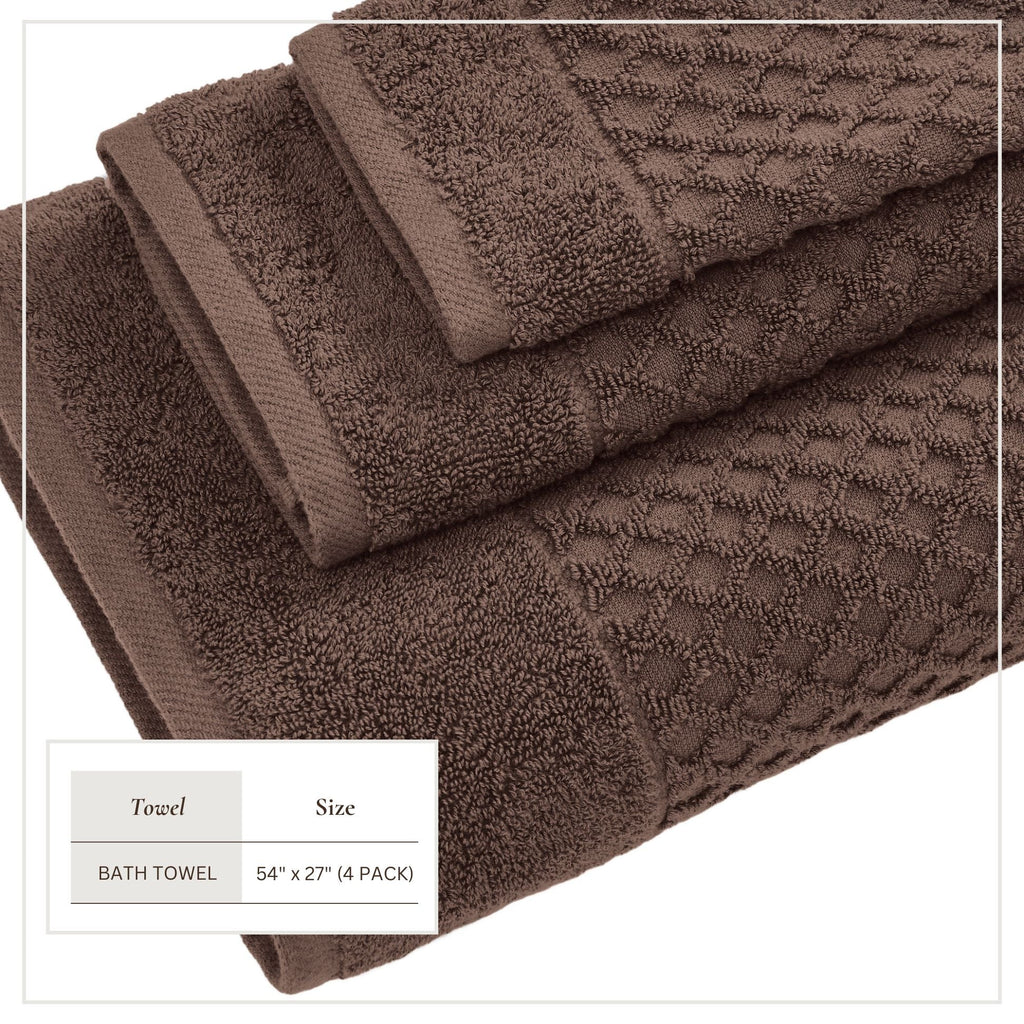 Grayson Cotton Diamond Bath Towel Collection