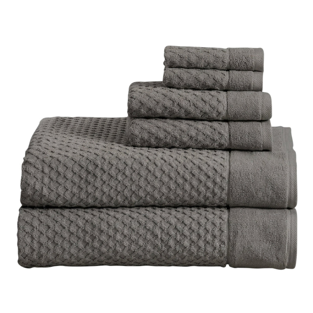 Grayson Cotton Diamond Bath Towel Collection