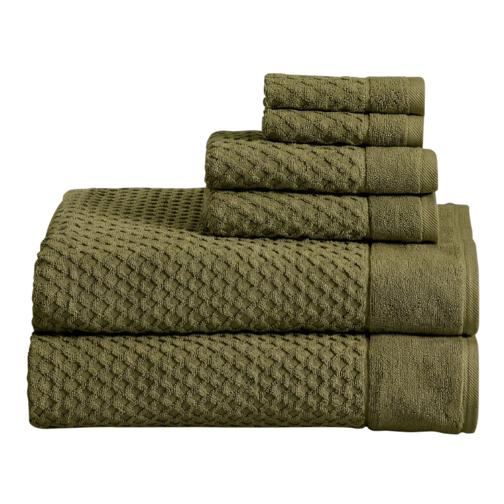 Grayson Cotton Diamond Bath Towel Collection