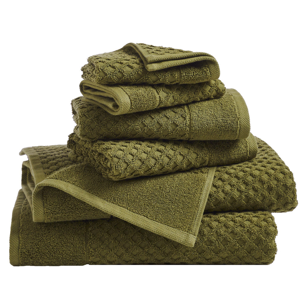 Grayson Cotton Diamond Bath Towel Collection