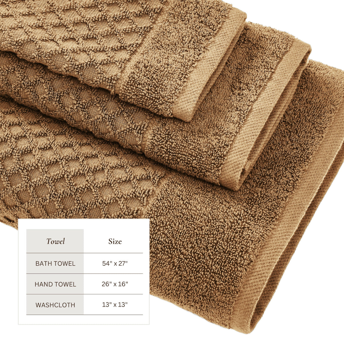Grayson Cotton Diamond Bath Towel Collection