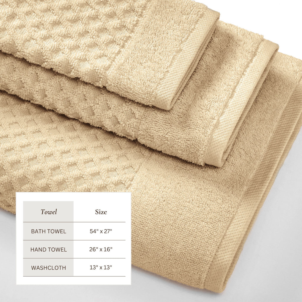 Grayson Cotton Diamond Bath Towel Collection