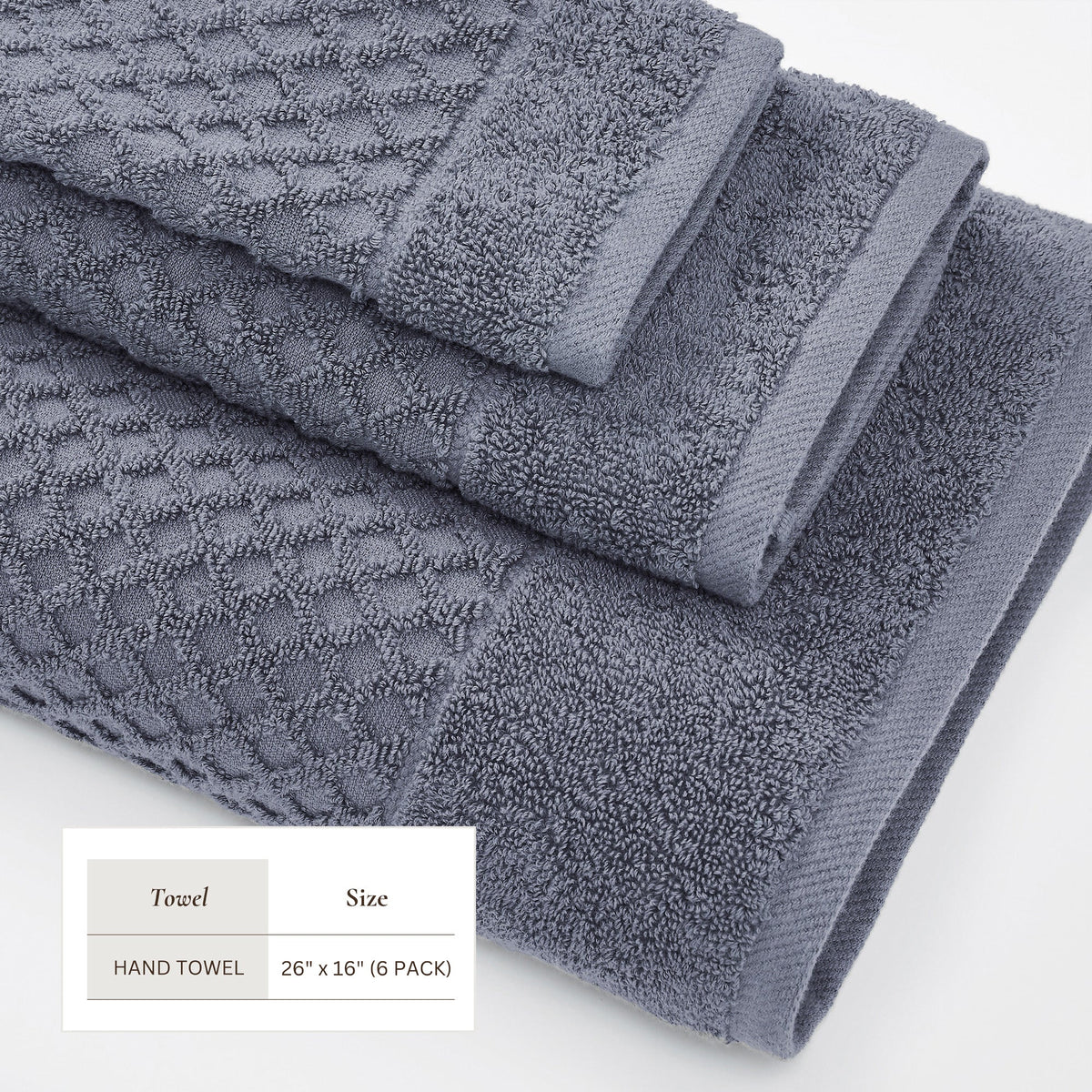 Grayson Cotton Diamond Bath Towel Collection