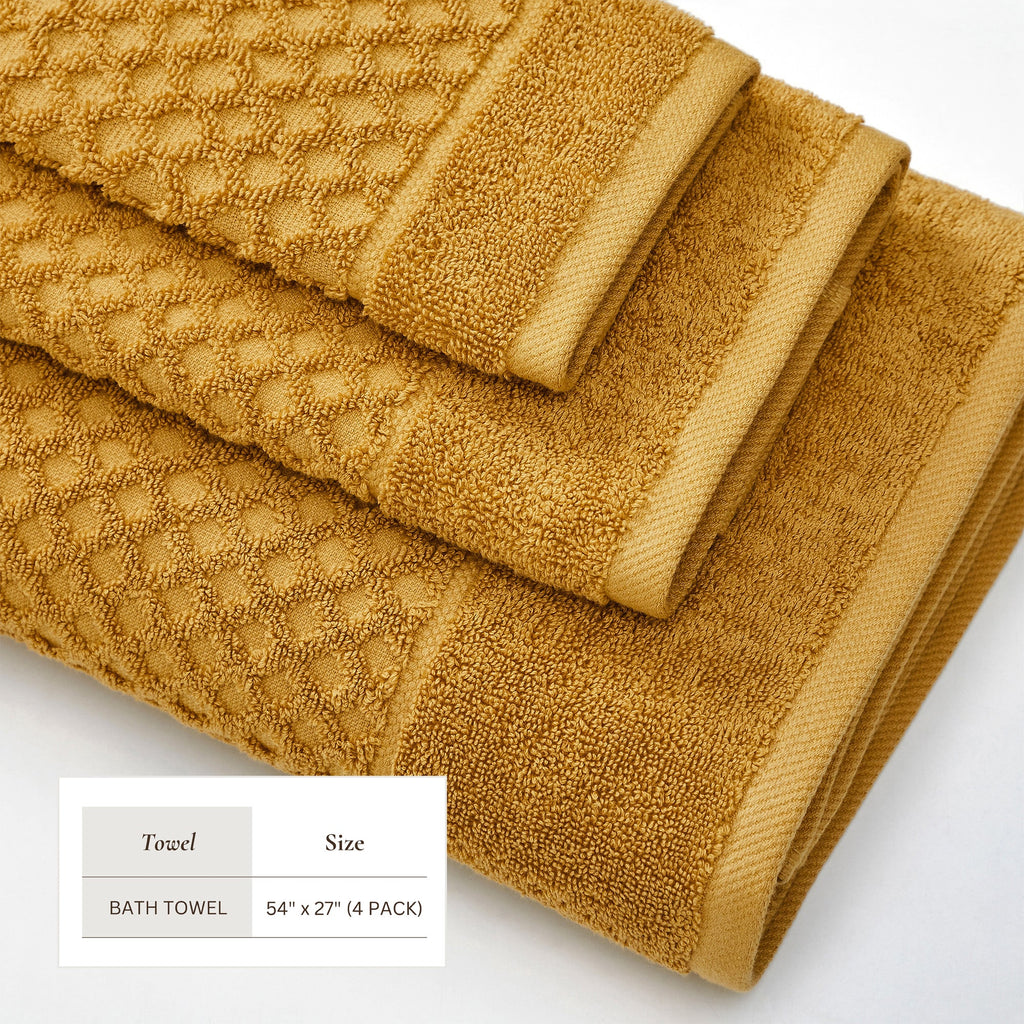 Grayson Cotton Diamond Bath Towel Collection