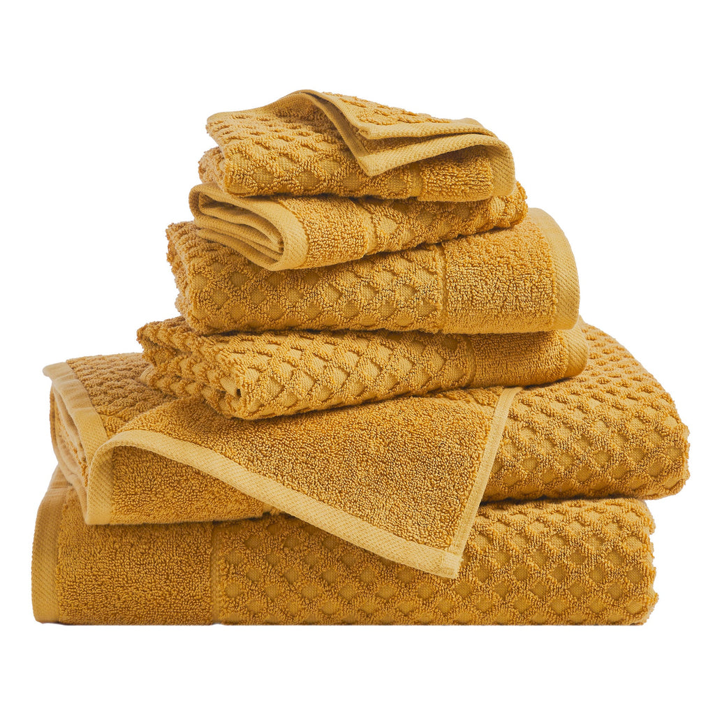 Grayson Cotton Diamond Bath Towel Collection