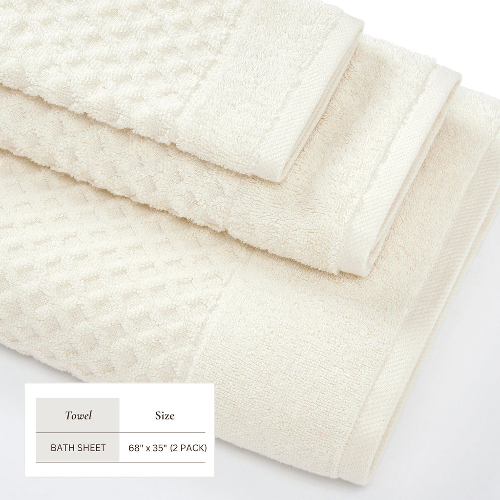 Grayson Cotton Diamond Bath Towel Collection