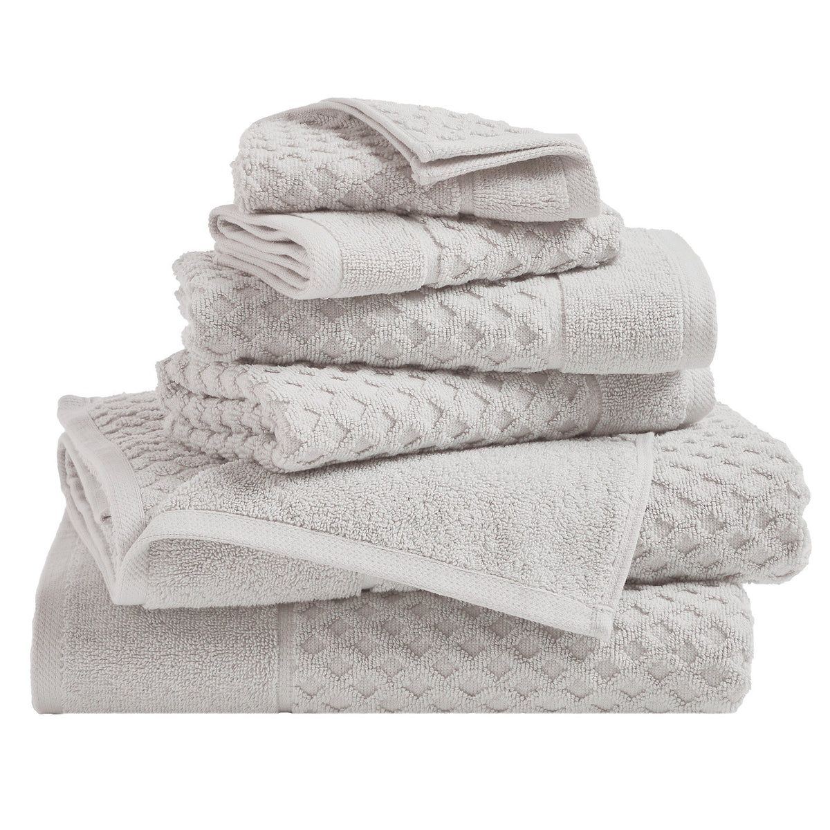 Grayson Cotton Diamond Bath Towel Collection