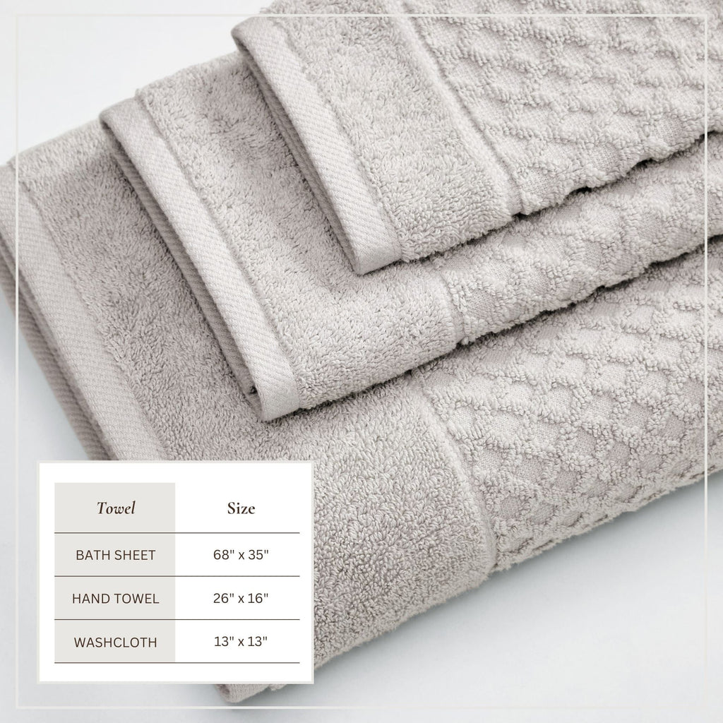 Grayson Cotton Diamond Bath Towel Collection