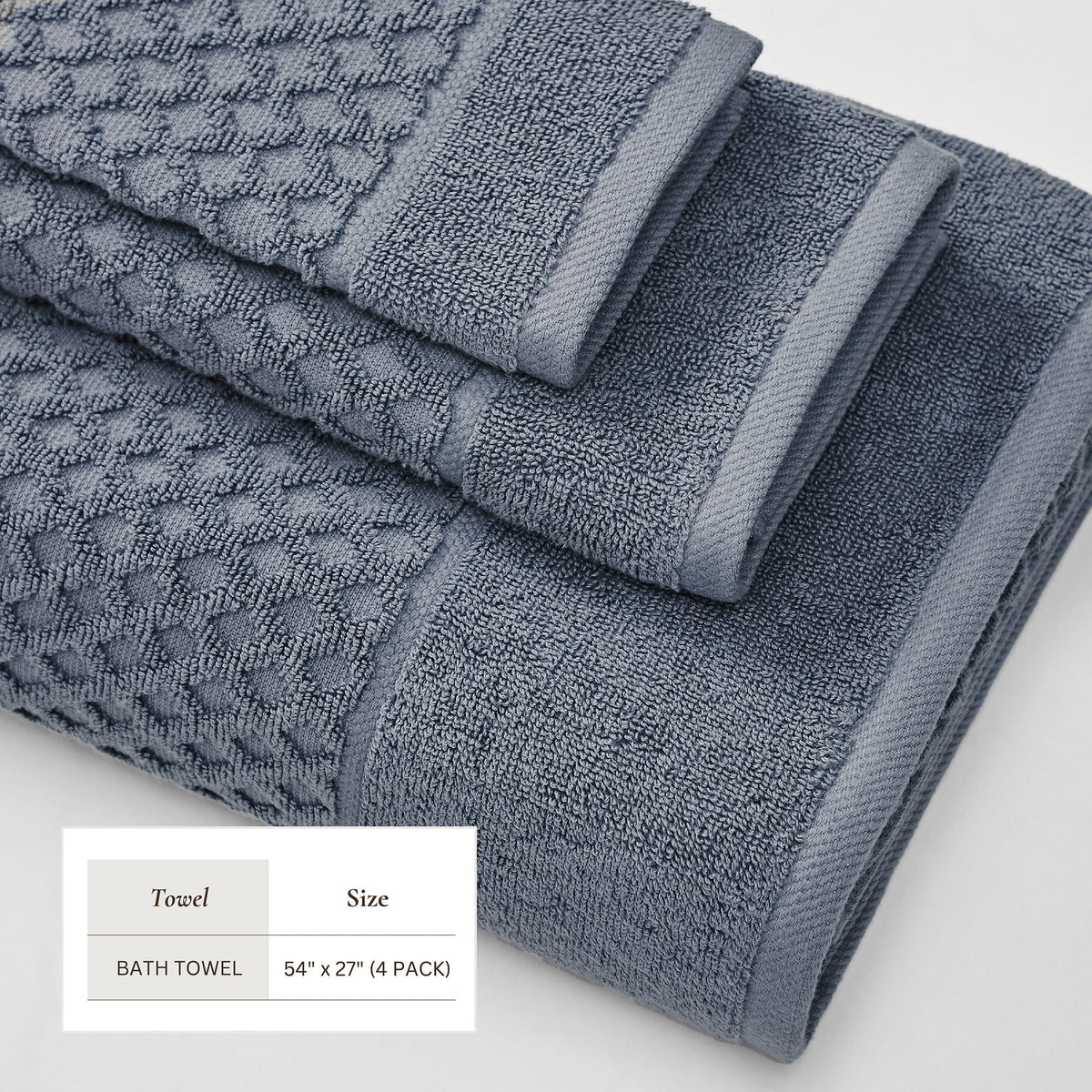 Grayson Cotton Diamond Bath Towel Collection