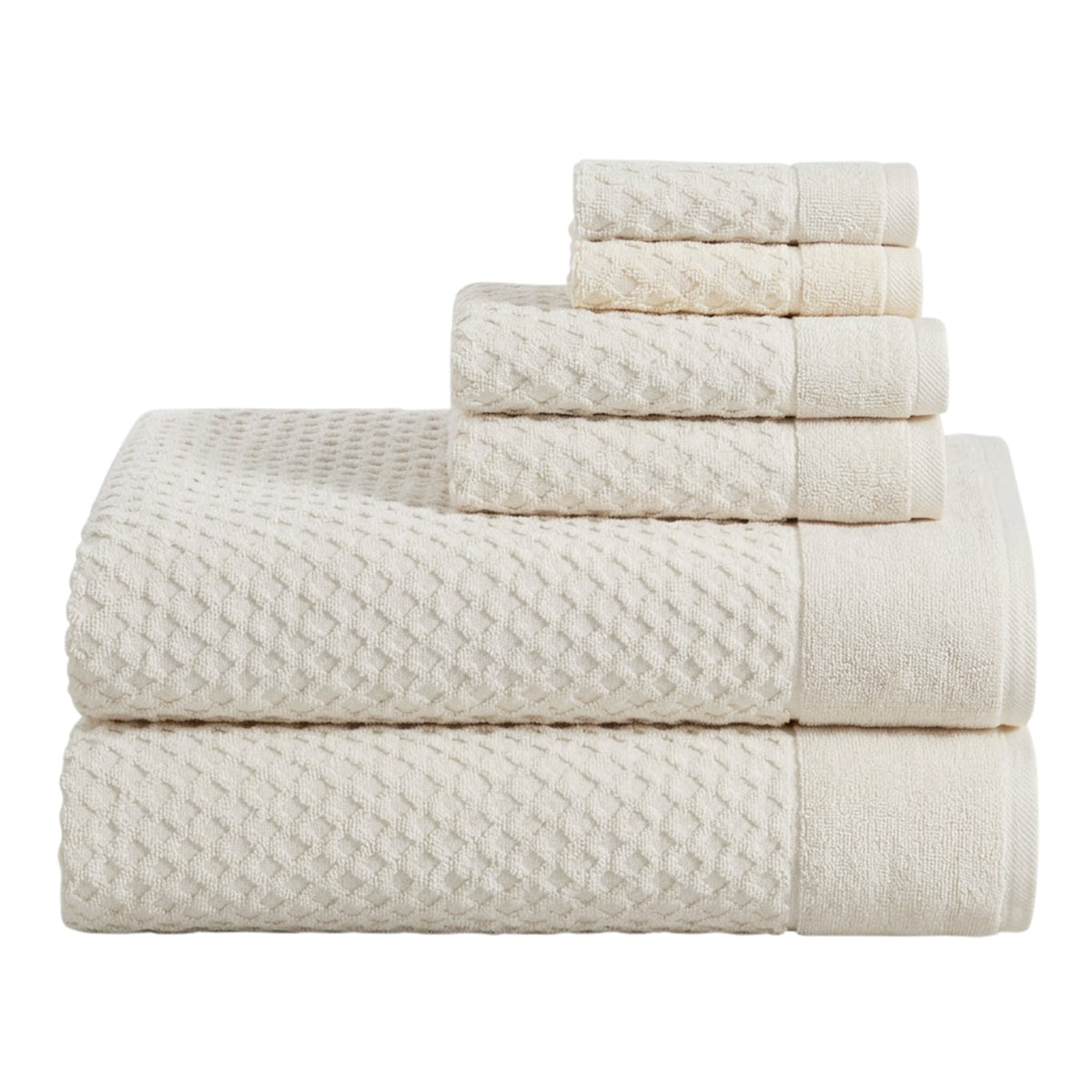 Grayson Cotton Diamond Bath Towel Collection