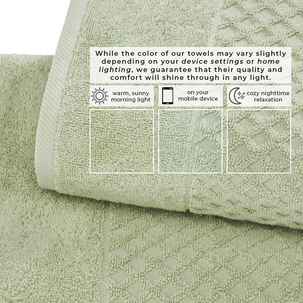 Grayson Cotton Diamond Bath Towel Collection