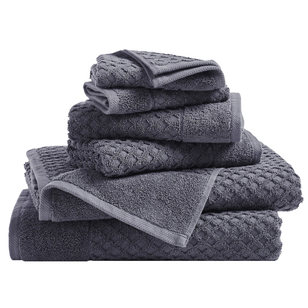 Grayson Cotton Diamond Bath Towel Collection