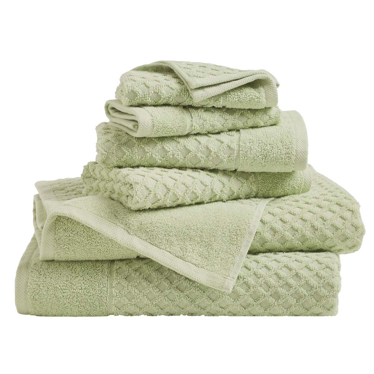 Grayson Cotton Diamond Bath Towel Collection