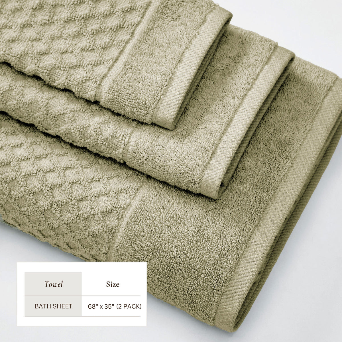 Grayson Cotton Diamond Bath Towel Collection