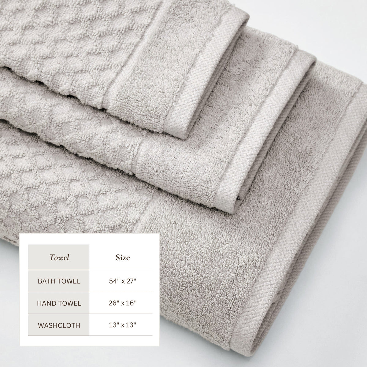 Grayson Cotton Diamond Bath Towel Collection