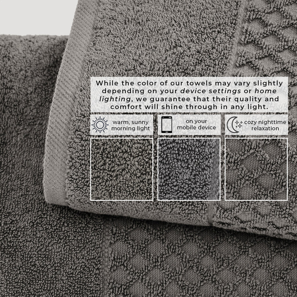 Grayson Cotton Diamond Bath Towel Collection