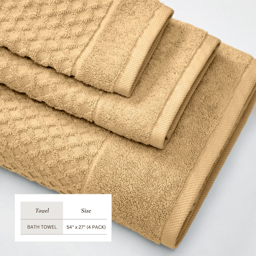 Grayson Cotton Diamond Bath Towel Collection