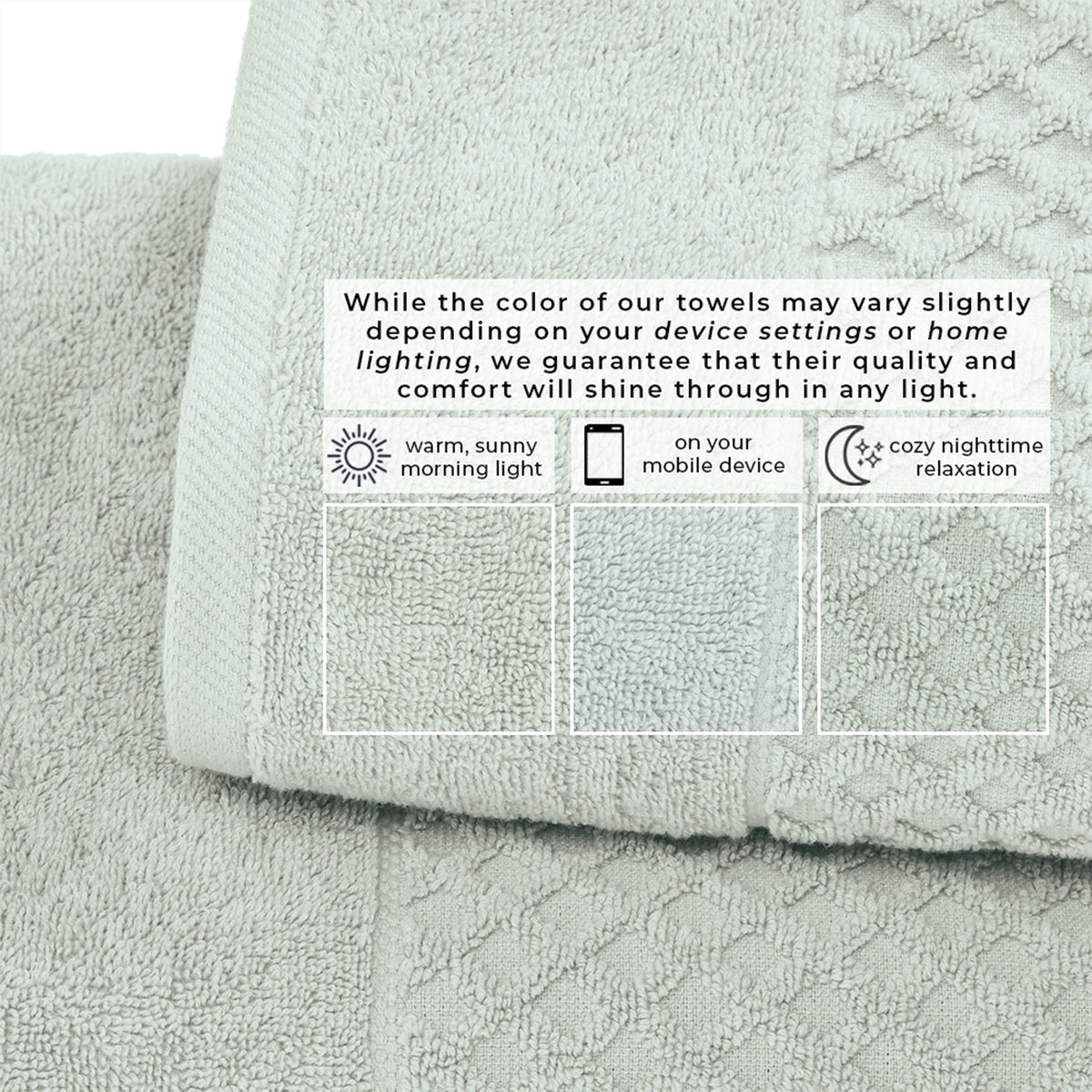 Grayson Cotton Diamond Bath Towel Collection