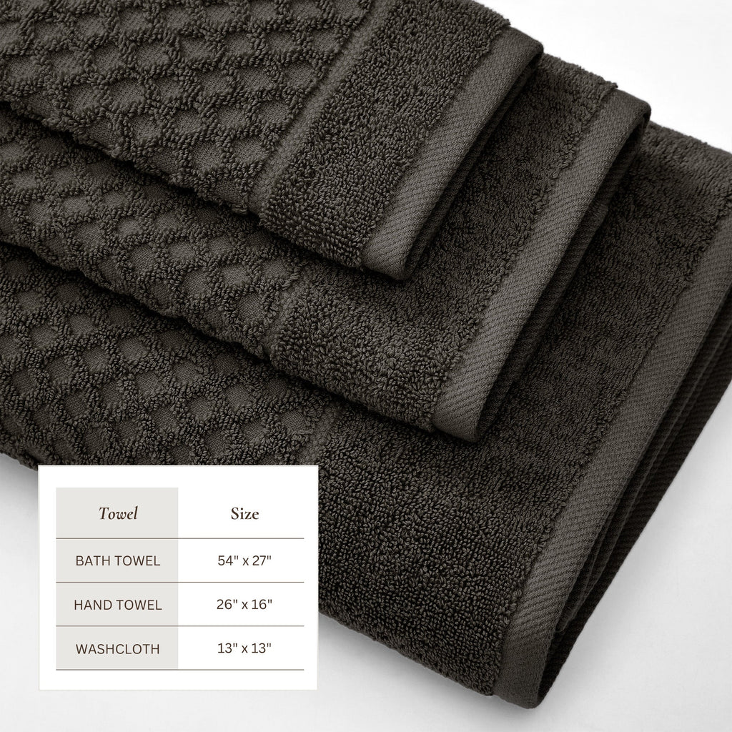 Grayson Cotton Diamond Bath Towel Collection