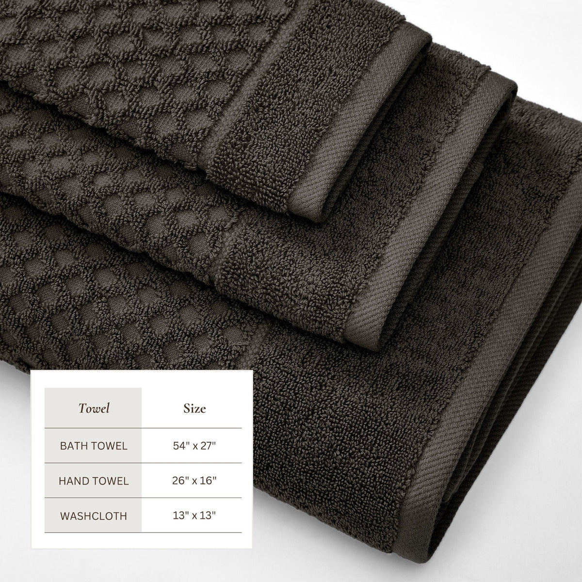 Grayson Cotton Diamond Bath Towel Collection