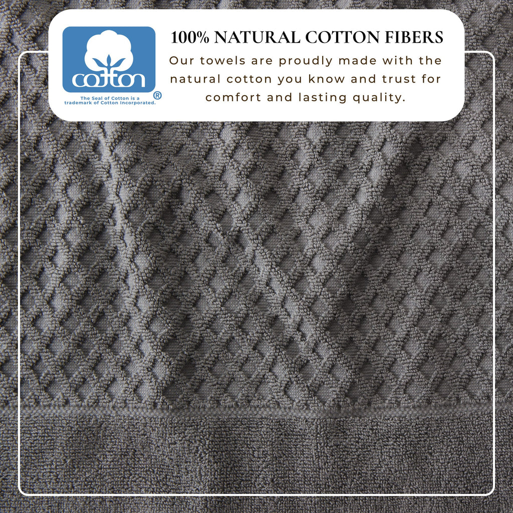 Grayson Cotton Diamond Bath Towel Collection