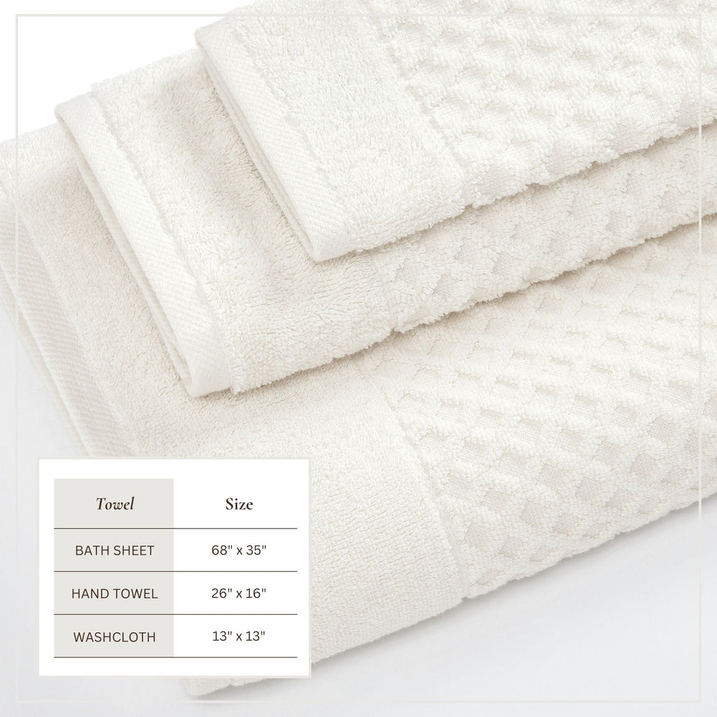 Grayson Cotton Diamond Bath Towel Collection