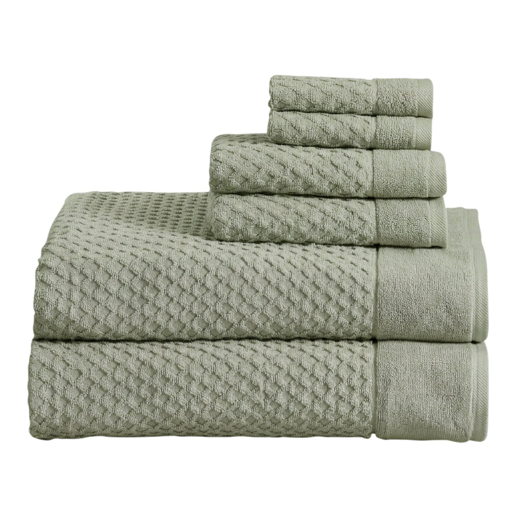 Grayson Cotton Diamond Bath Towel Collection