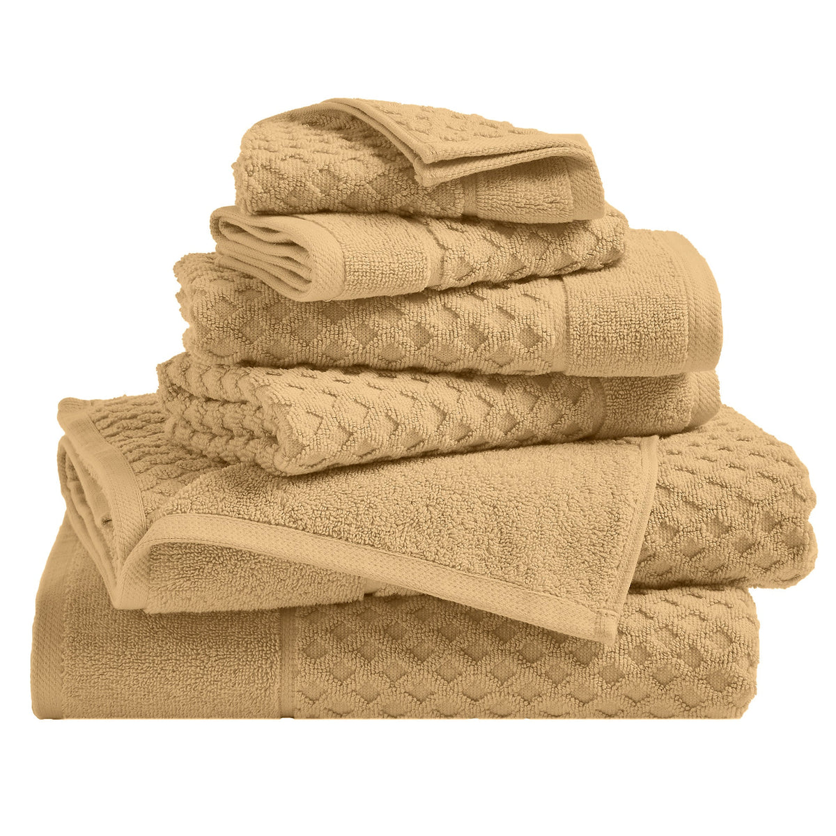 Grayson Cotton Diamond Bath Towel Collection