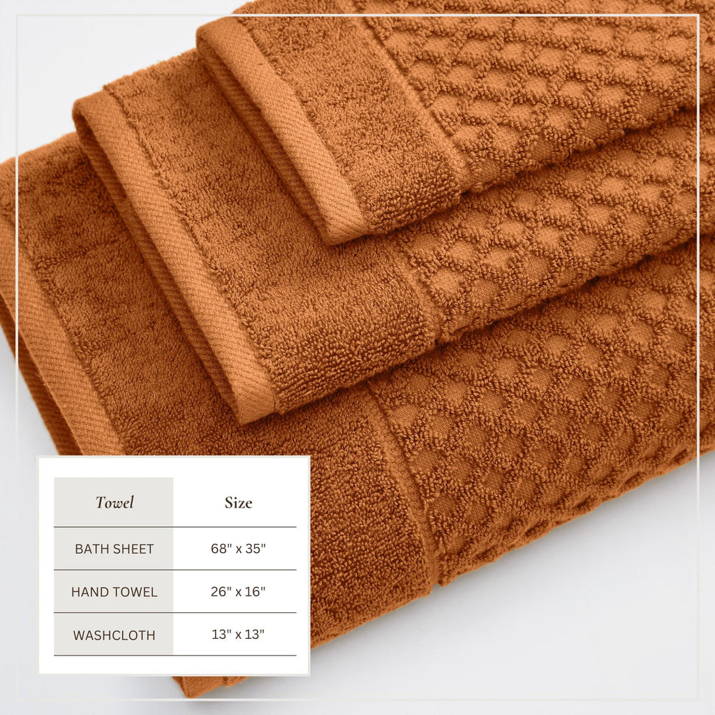 Grayson Cotton Diamond Bath Towel Collection