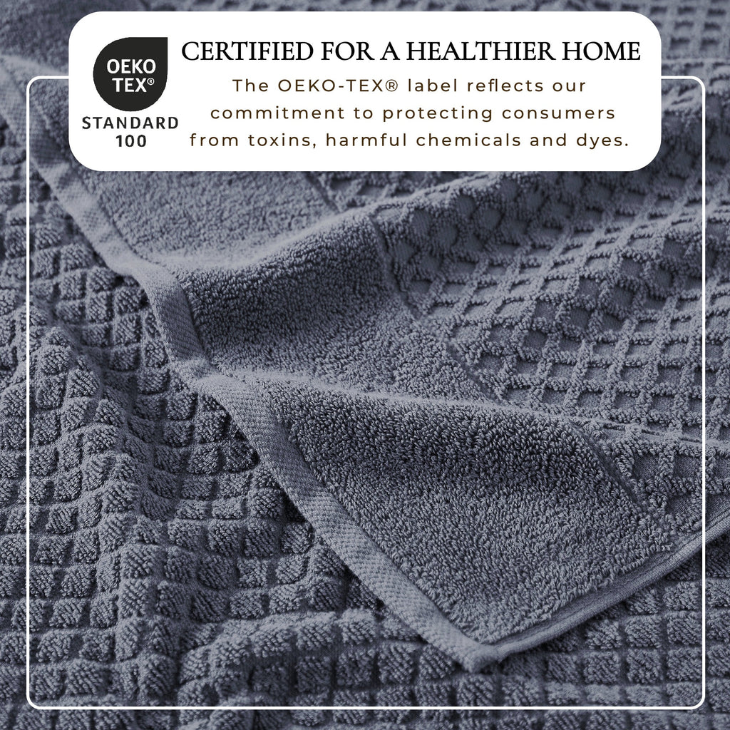 Grayson Cotton Diamond Bath Towel Collection