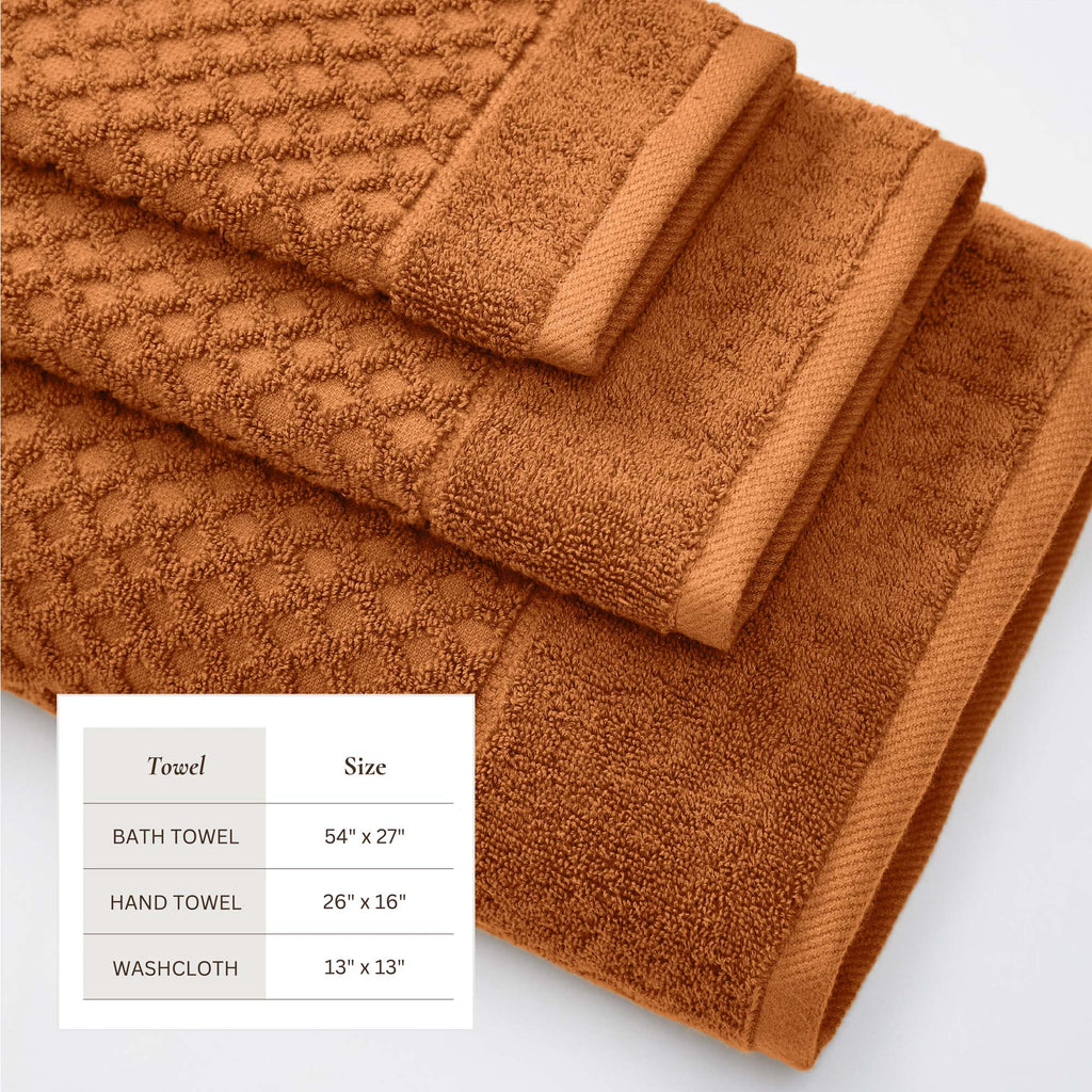 Grayson Cotton Diamond Bath Towel Collection