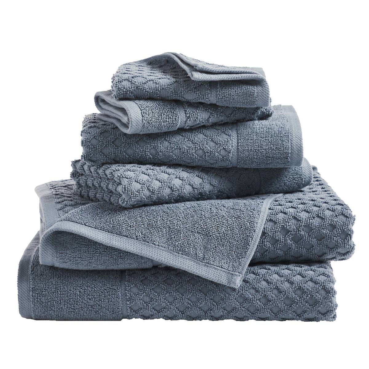 Grayson Cotton Diamond Bath Towel Collection
