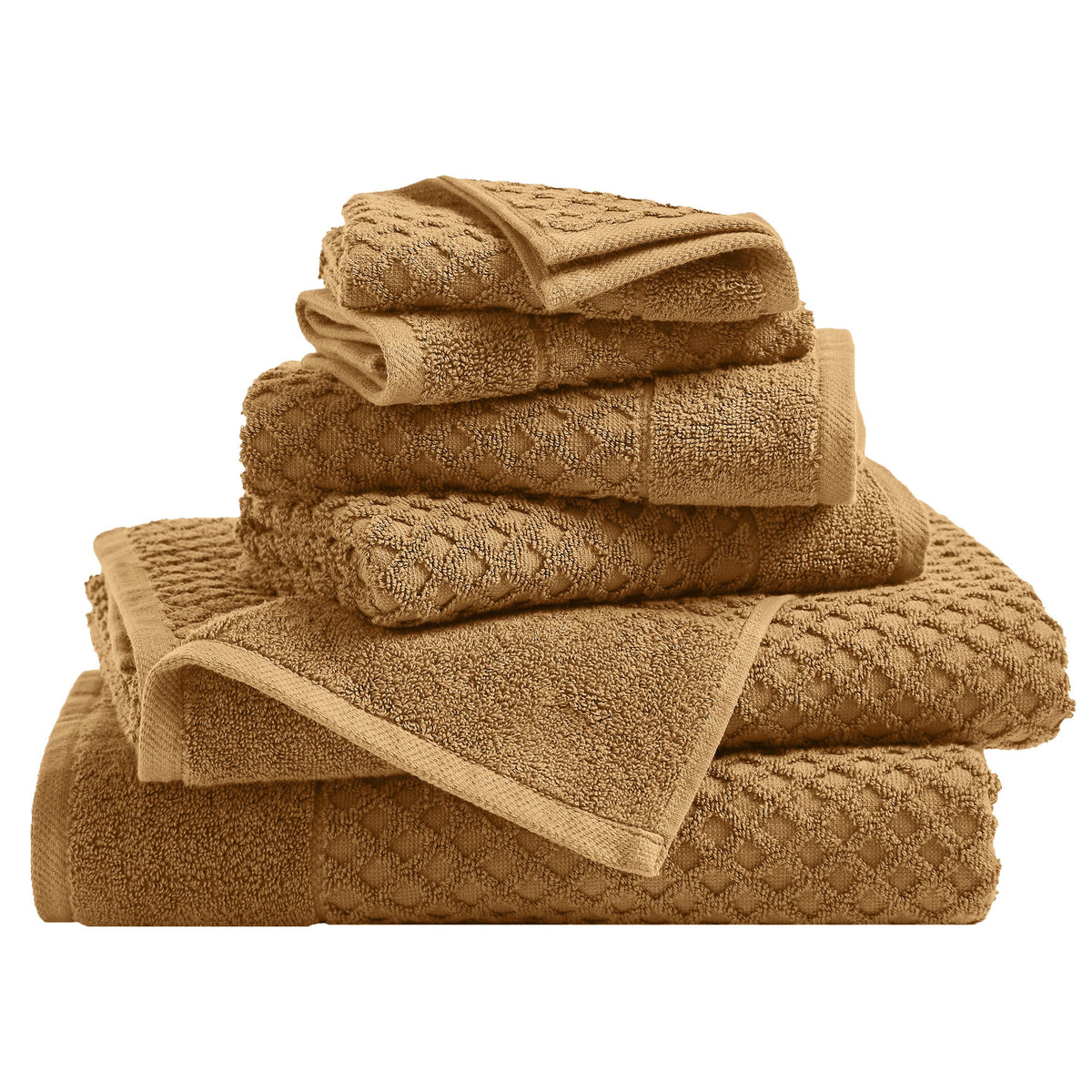 Grayson Cotton Diamond Bath Towel Collection