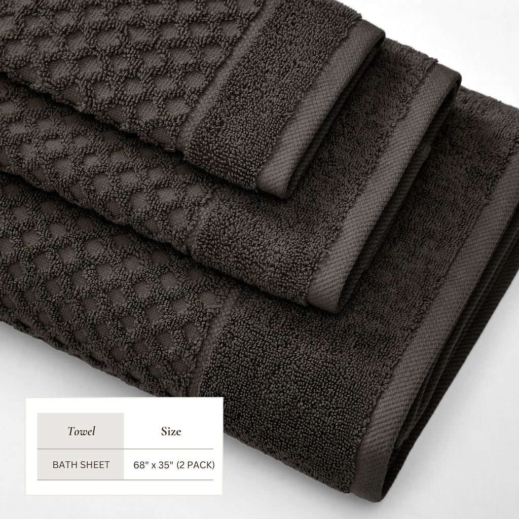Grayson Cotton Diamond Bath Towel Collection