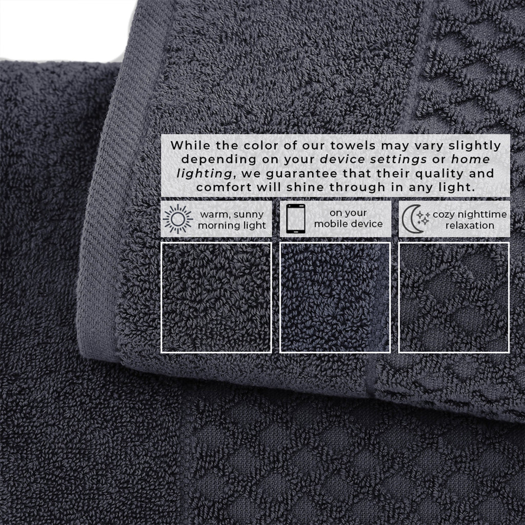 Grayson Cotton Diamond Bath Towel Collection