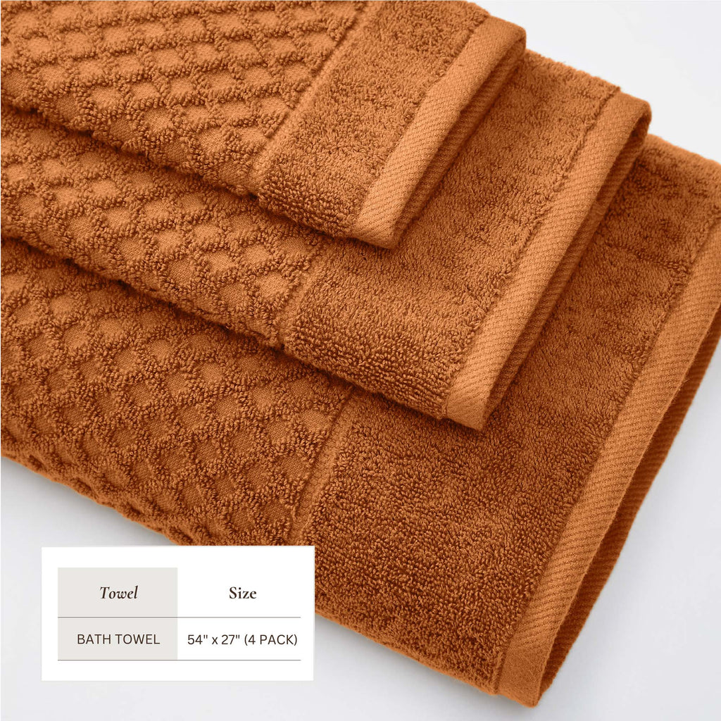 Grayson Cotton Diamond Bath Towel Collection