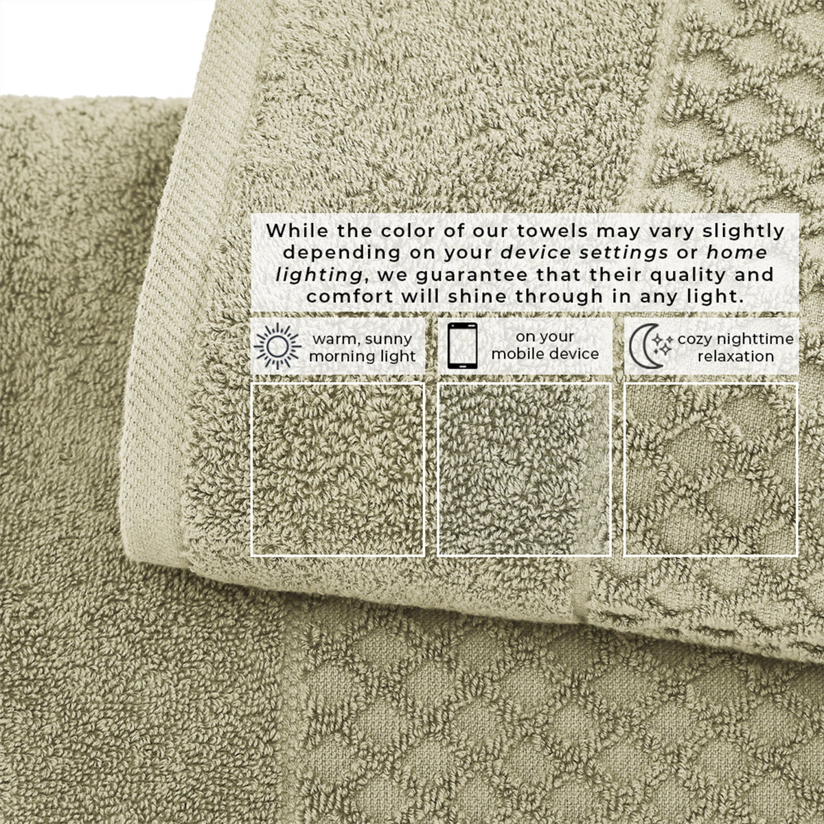 Grayson Cotton Diamond Bath Towel Collection