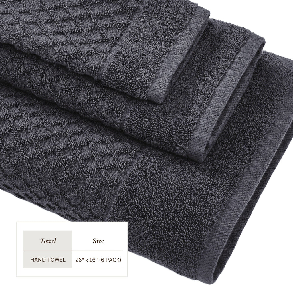 Grayson Cotton Diamond Bath Towel Collection
