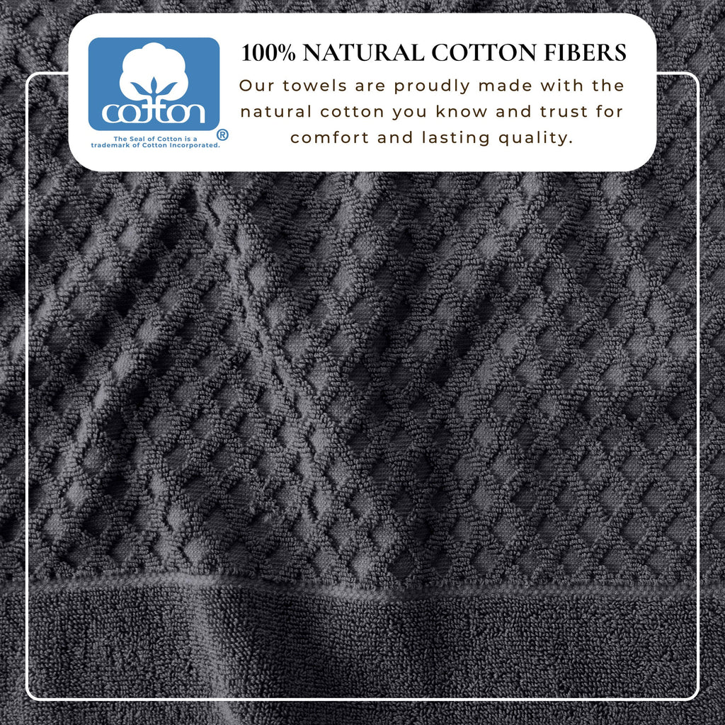 Grayson Cotton Diamond Bath Towel Collection