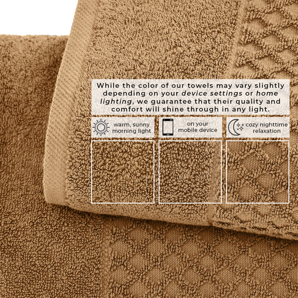 Grayson Cotton Diamond Bath Towel Collection